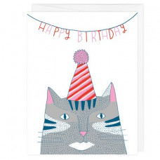 Happy Birthday Cat Greeting Card